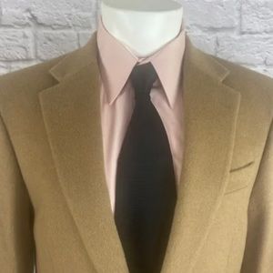 Macy's Club Room Sz 41R Camel Hair Mens Sport Coat Jacket Full Lining